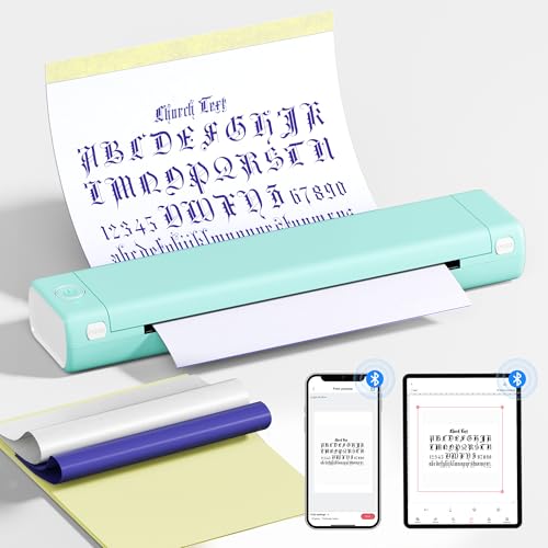 PhoFuta Tattoo Drucker Stencil Drucker mit 10 Blatt Stencil Papier für Tattoo Maschine Set, Thermodrucker Tattoo Kompatibel mit IPad & Telefon & PC für Tattoo Künstler und Anfänger DIY Tattoos, Grün PhoFuta Tattoo Drucker Stencil Drucker mit 10 Blatt Stencil Papier für Tattoo Maschine Set, Thermodrucker Tattoo Kompatibel mit IPad & Telefon & PC für Tattoo Künstler und Anfänger DIY Tattoos, Grün von PhoFuta