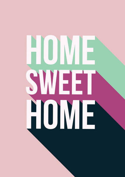 Photocircle Poster / Leinwandbild - Home Sweet Home von Photocircle