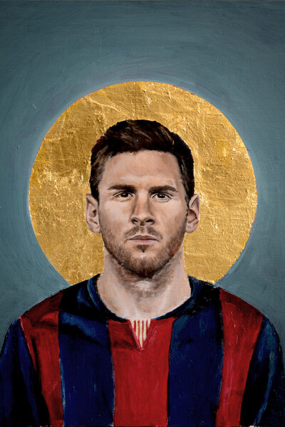 Photocircle Poster / Leinwandbild - Lionel Messi beim FC Barcelona von Photocircle
