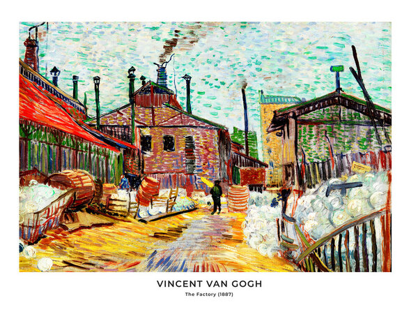 Photocircle Poster / Leinwandbild - Vincent Van Gogh: Die Fabrik von Photocircle