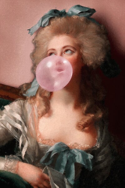 Photocircle Wandbild / Kunstdruck / Poster / Leinwand - Bubblegum Princess von Photocircle