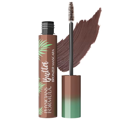 Physicians Formula Butter Bronzer Mascara, Braune Mascara mit Keratin und einer Nährenden Buttermischung für Stärkere Wimpern, für Volumen und Länge, Bronze von Physicians Formula