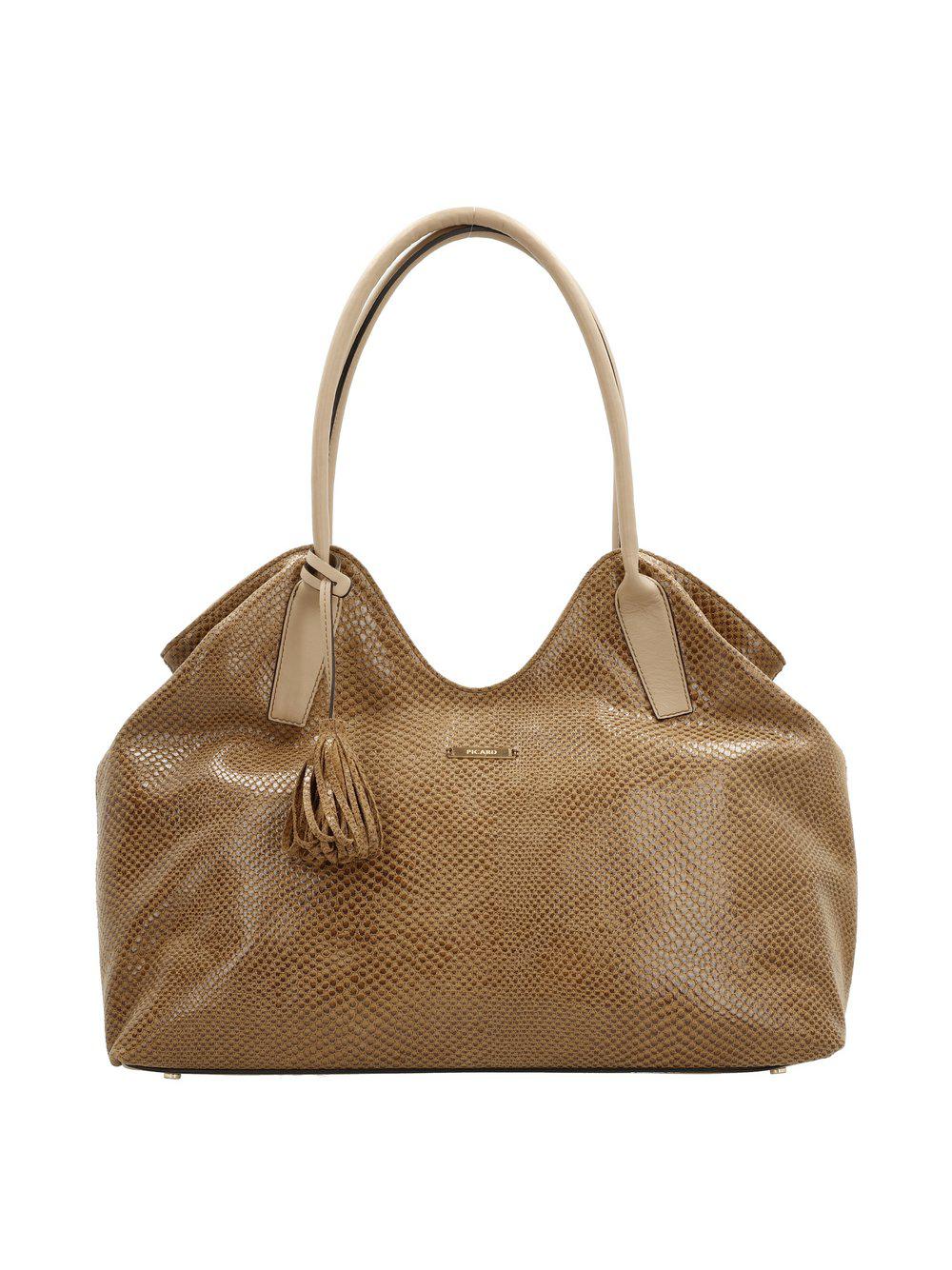 PICARD Shopper Damen Leder, beige von Picard