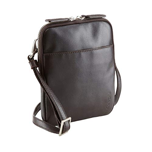 Picard Umhängetasche 1 Frontfach Buddy Leder 19 x 16 x 2 cm (H/B/T) Herren Crossover (5759), braun|cafe, 19x16x2cm von Picard