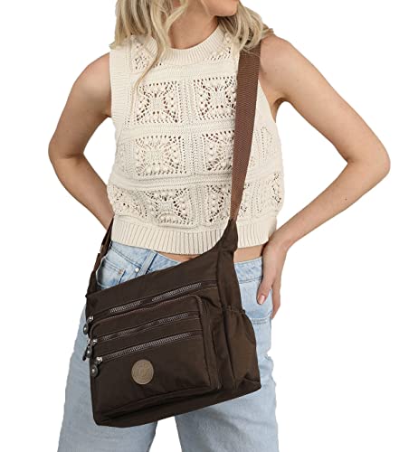 Piccola Lala Damen Mamdmra100220 Schultertasche, braun von Piccola Lala