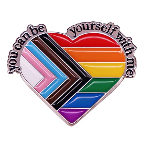 You Can Be Yourself With Brosche Rucksack Kleidung Hut Pin Gay Copper Badge Zubehör Jahrestag, Kupfer You Can Be Yourself With Brosche Rucksack Kleidung Hut Pin Gay Copper Badge Zubehör Jahrestag, Kupfer von Piceioep