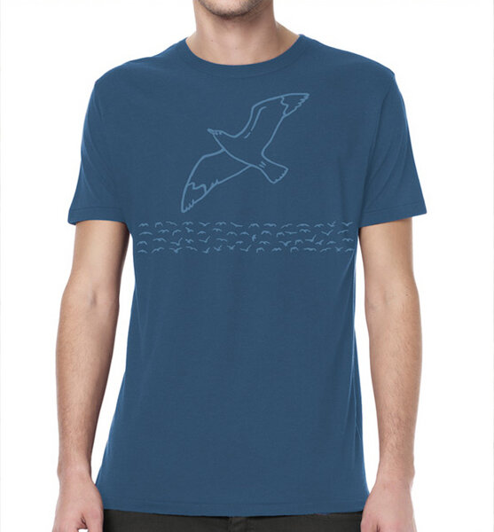 Picopoc Möwe / Möwen Bambus T-Shirt in Blau von Picopoc