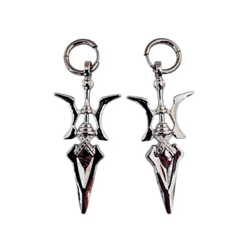 Paar Ohrringe Gothic – Punk – Buch des Todes – 5,5 x 2,5 cm Cosplay, XL, Zink, Kein Edelstein Paar Ohrringe Gothic – Punk – Buch des Todes – 5,5 x 2,5 cm Cosplay, XL, Zink, Kein Edelstein von Pidak