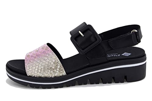 PieSanto - 230773 Sandalen mit herausnehmbarer Innensohle, Leder, für Damen, Rosa 28092, 35 EU von PieSanto