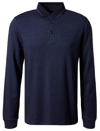 Pierre Cardin Herren Polo-Shirt Langarm Polo Longsleeve | Männer Polo-Hemd | 3 Knopf | Modern Fit | Blue Horizon 6124 | S von Pierre Cardin