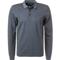 Pierre Cardin Herren Polo-Shirt blau Baumwoll-Jersey gestreift von Pierre Cardin