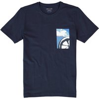 Pierre Cardin Herren T-Shirt blau Baumwolle von Pierre Cardin