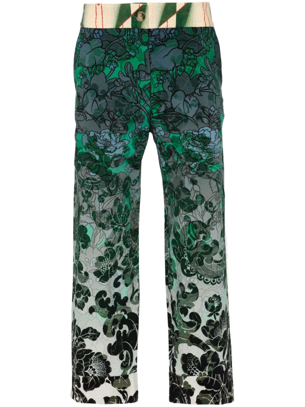 Pierre-Louis Mascia Gerade Hose mit Blumen-Print - Blau von Pierre-Louis Mascia