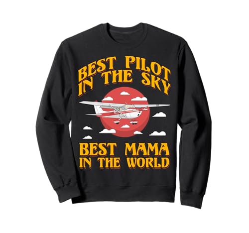 Beste Pilotin am Himmel beste Mama der Welt Frauen Sweatshirt Beste Pilotin am Himmel beste Mama der Welt Frauen Sweatshirt von Pilot Christmas Funny Airline Present