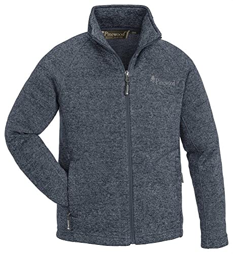 Pinewood 9976 Gabriel/Gabriella Kids Strick Fleecejacke Indigo Blau Melange (371) 176 von Pinewood