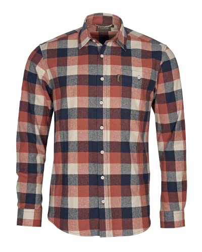 Pinewood Flanellhemd Herren - 100% Baumwolle & Normale Passform (S-XXL) - Holzfällerhemd Herren zum Wandern und Outdooraktivitäten - Arbeitshemd Herren Flanellhemd - Kariertes Hemd Herren von Pinewood