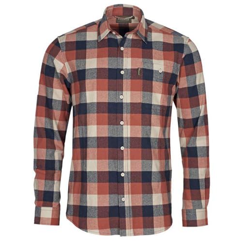 Pinewood Flanellhemd Herren - 100% Baumwolle & Normale Passform (S-XXL) - Holzfällerhemd Herren zum Wandern und Outdooraktivitäten - Arbeitshemd Herren Flanellhemd - Kariertes Hemd Herren von Pinewood