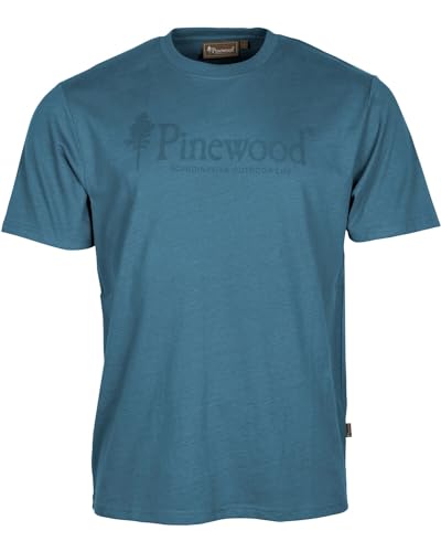 Pinewood T-Shirt Outdoor Life Azur Blue L von Pinewood