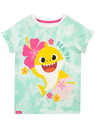 Pinkfong Mädchen T-Shirt Baby Shark Blau 98 von Pinkfong