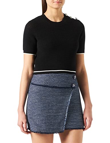 Pinko Damen Glorenza Gonna Tweed Rock, Ee3_Mult.blau/hellblau, 38 von Pinko