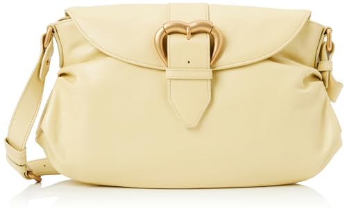 Pinko Damen Jolene Shoulder Classic Crystal Kalb Tasche, S14m_Heu Schokolade Gold von Pinko