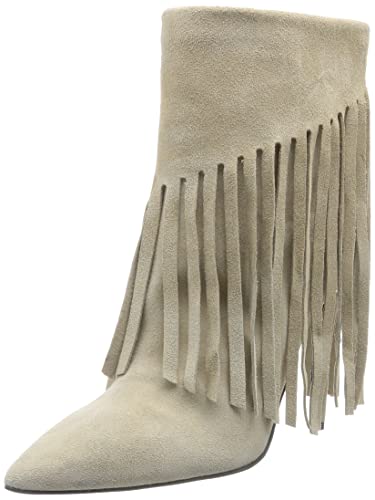 Pinko Damen Olympe Stiefeletten Suede Westernstiefel, C70 Beige Taupe hell, 41 EU von Pinko