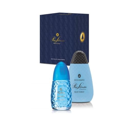 Pino Silvestre Blue Forest Geschenkpackung Herren Parfüm Edt 75ml Duschshampoo 400ml von Pino Silvestre