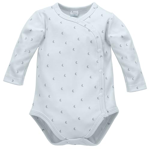 Pinokio Baby - Jungen Bodysuits met Lange mouwen en knoopsluiting Underwear, Blue Hello Moon, 62 EU von Pinokio