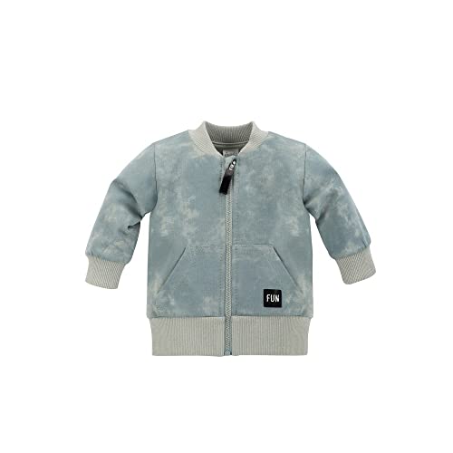 Pinokio Baby - Jungen Pinokio Baby Jacket Fun Time, 100% katoen, Blauw, jongens maat 62-122 Sweatshirt, Blau, 68 EU von Pinokio