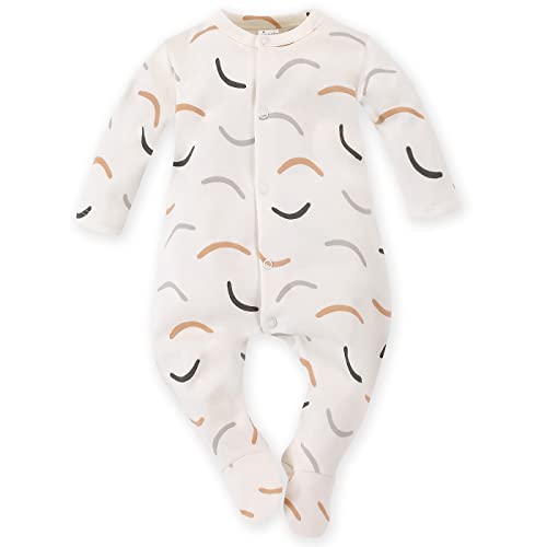 Pinokio Baby - Jungen Pinokio Baby Overall Le Tigre, 100% Cotton Écru With Tiger Stripes, Unisex Gr. 56-74 OVERAL, ECRU, 74 EU von Pinokio