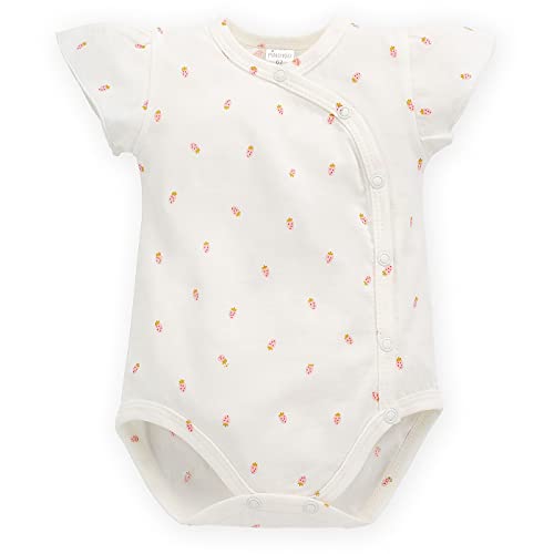 Pinokio Baby - Mädchen Bodysuits Short Sleeve Girls Buttoned Underwear, Ecru Strawbery, 56 EU von Pinokio