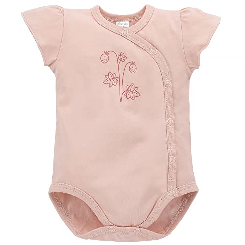 Pinokio Baby - Mädchen Bodysuits Short Sleeve Girls Buttoned Underwear, Pink Strawberry, 74 EU von Pinokio