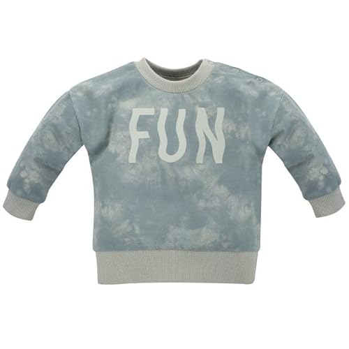 Pinokio Baby Sweatshirt Fun Time, 100% Cotton Blue, Boys Gr. 68-122 (68) von Pinokio