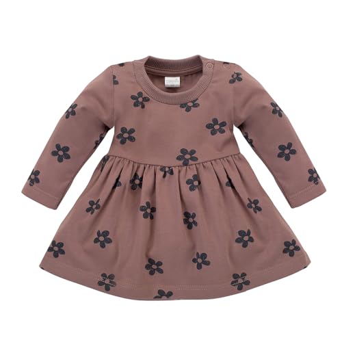 Pinokio Dress Happiness 98 RC, 95% Cotton 5% Elastane, pink with Flowers, Girls 62-104 (98) von Pinokio