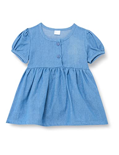 Pinokio Dress Summer Mood, 100% Cotton, Blue Jeans, Girls 62-104 (62) von Pinokio