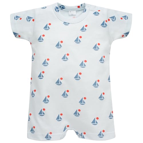 Pinokio Romper Sailor, 100% Baumwolle, Blau, Jungen 62-86 (74) von Pinokio