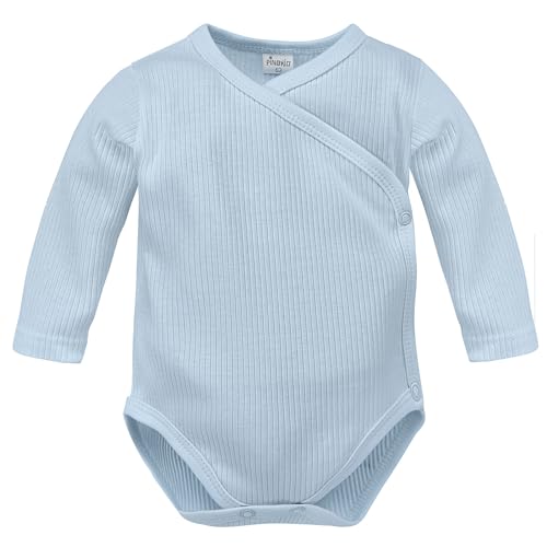 Pinokio Wickelbody Lovely Day, blau, Geripptes, Unisex 50-68 (50) von Pinokio