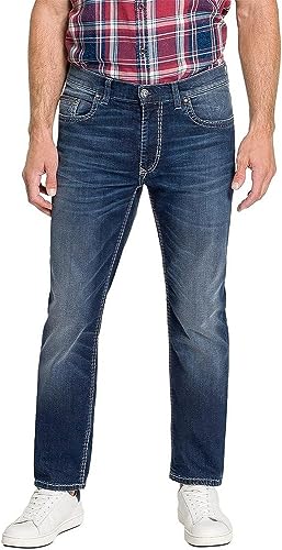 Pioneer Herren Hose 5 Pocket Stretch Denim Jeans, Dark Blue Fashion Vintage, 30W / 34L von Pioneer