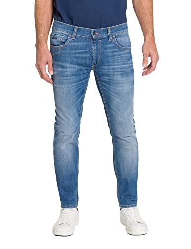 Pioneer Herren Hose 5 Pocket Stretch Denim Jeans, Ocean Blue Fashion Vintage, 31W / 34L von Pioneer