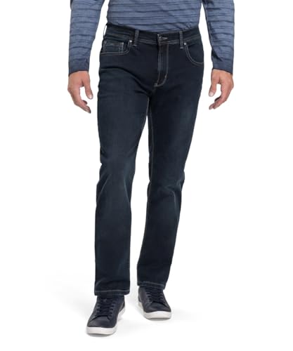 PIONEER AUTHENTIC JEANS Herren Freizeithose Rando | Männer Stoffhose | Regular Fit | Blue Denim/Washed Washed | Blue/Black Used 6688 6802 | 35W - 34L von PIONEER AUTHENTIC JEANS