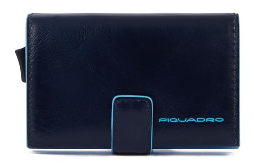 Piquadro Blue Square - Kreditkartenetui 11cc 10 cm RFID Night Blue von Piquadro