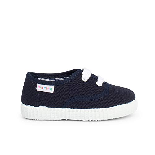 Pisamonas Zapatillas niños de Cordones Talla 24 en Color Azul Marino von Pisamonas