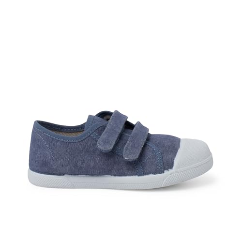 zapatillas blanditas lona eco tira adherente PISAMONAS talla 23 en color azul jeans von Pisamonas