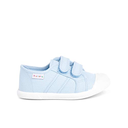 zapatillas niños lona cinta adhesiva PISAMONAS talla 21 en color azul marino von Pisamonas