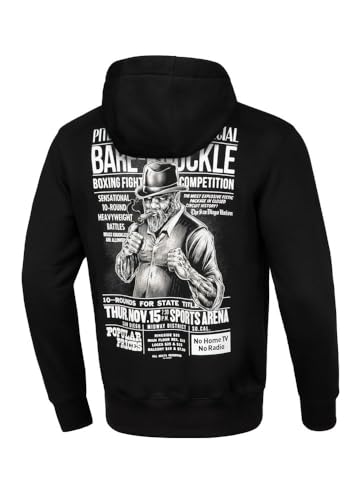 Herren Kapuzenpullover Hoody Hoodie Männer Kapuze Pit Bull West Coast Pitbul Bare Knuckle XXL von Pitbull