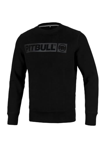 Pitbull Herren Pullover aus Baumwolle Sweatshirt für Männer Pit Bull West Coast Hilltop Black L von Pitbull