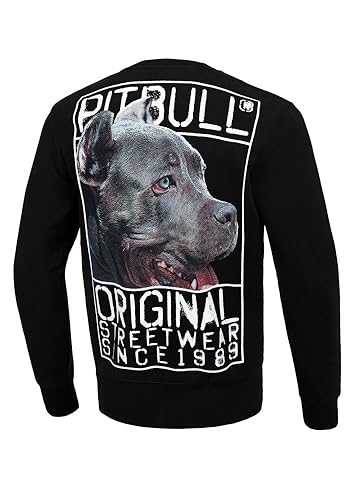 Pitbull Herren Pullover aus Baumwolle Sweatshirt für Männer Pit Bull West Coast Origin M von Pitbull