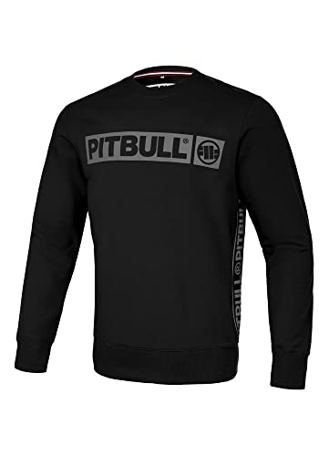 Pitbull Herren Sweatshirt Pit Bull West Coast French Terry Albion Schwarz 3XL von Pitbull