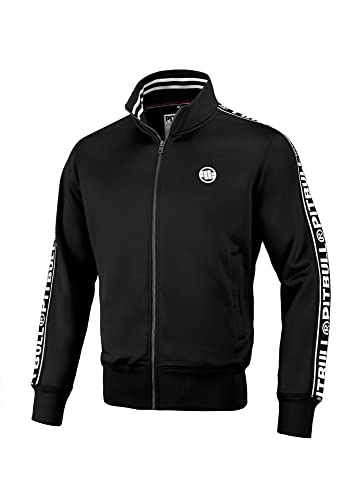 Pitbull - Herren Pullover, Sweatshirt Herren Oldschool Tape Logo, Pullover Herren Normaler Sportlicher Schnitt, Komfortabel Sweatshirts für Herren, Polyestergewebe Herren Blouson - XXL, Schwarz Pitbull - Herren Pullover, Sweatshirt Herren Oldschool Tape Logo, Pullover Herren Normaler Sportlicher Schnitt, Komfortabel Sweatshirts für Herren, Polyestergewebe Herren Blouson - XXL, Schwarz von Pitbull