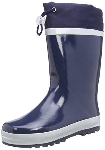 Playshoes Gummistiefel gefüttert Regenstiefel, Marine/Rot, 28 EU von Playshoes